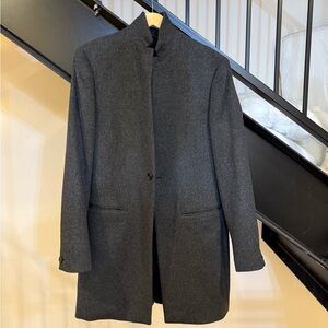 All Saints
Spyro Coat
Black / Grey
Size: 36

Wool